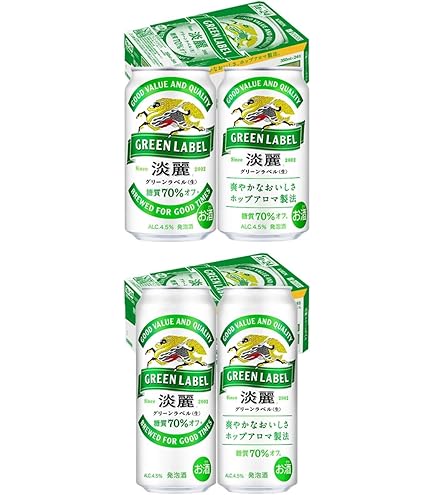 Amazon.co.jp: キリン 淡麗グリーンラベル 350ml×48缶 : 食品・飲料・お酒